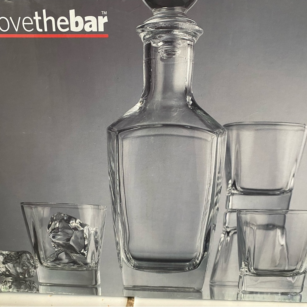 Crystal Decanter Set - Clear